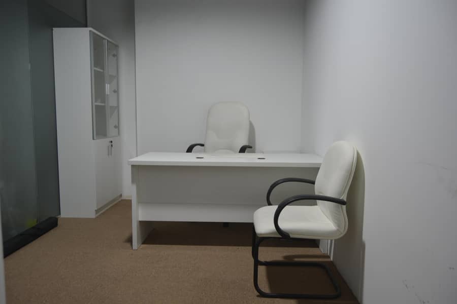 2 SMALL SIZED FURNISHED & SERVICED OFFICES AVAILABLE FOR AFFORDABLE PRICES WITH FLEXIBLE PAYMENT OPTIONS