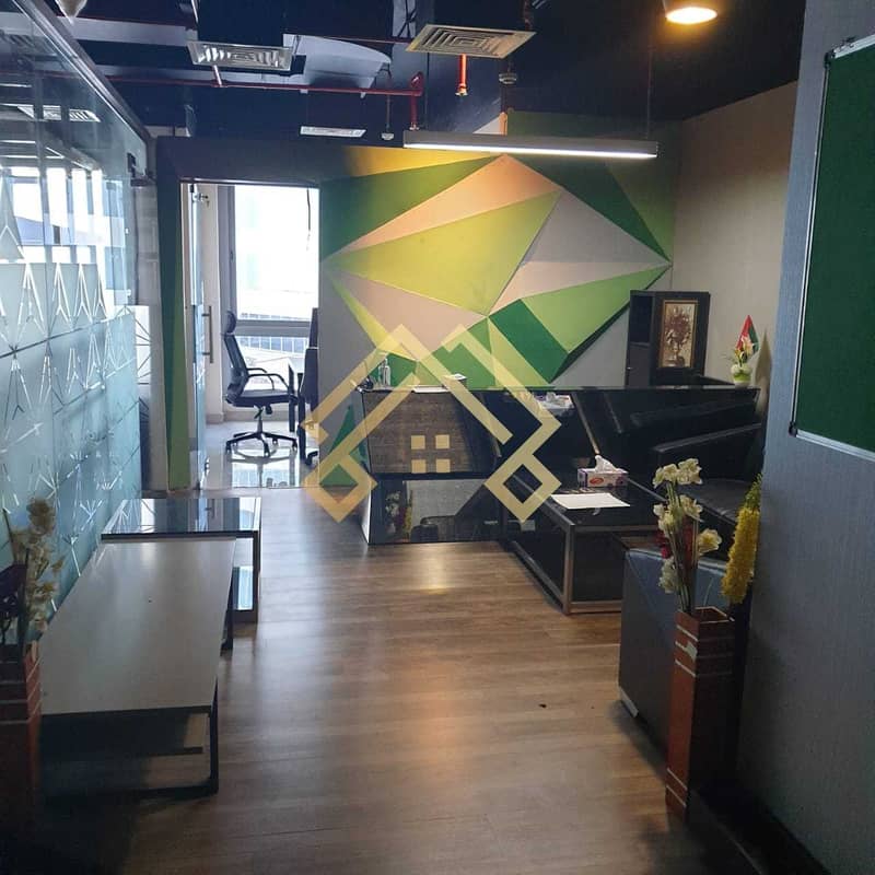 6 Fully  Fitted & Furnished  Office | High Floor | Near Metro