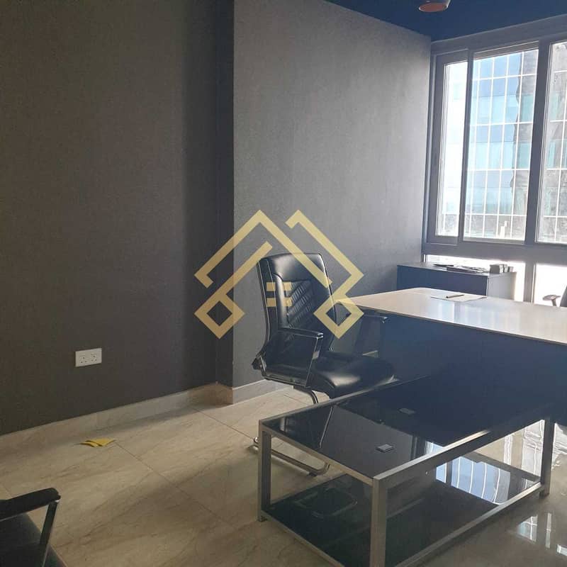 7 Fully  Fitted & Furnished  Office | High Floor | Near Metro