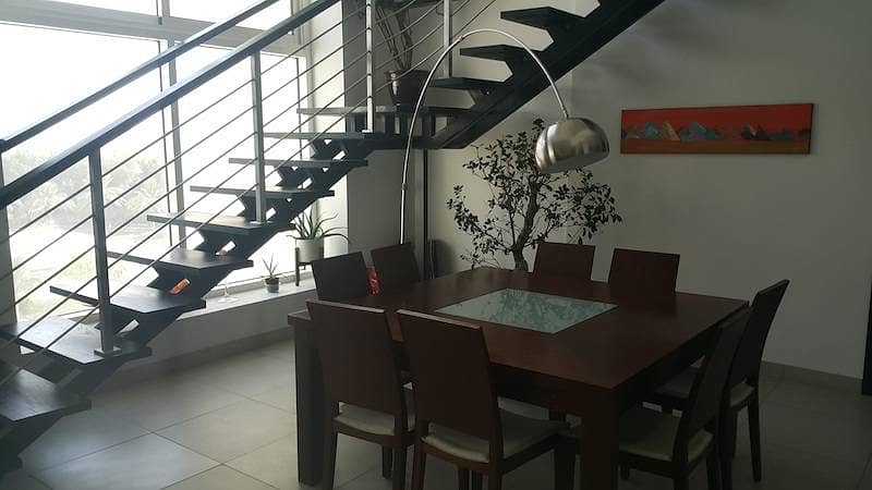 Breathtaking, open concept, pool facing 3 BDR maid (attached bathroom) duplex apartment for rent
