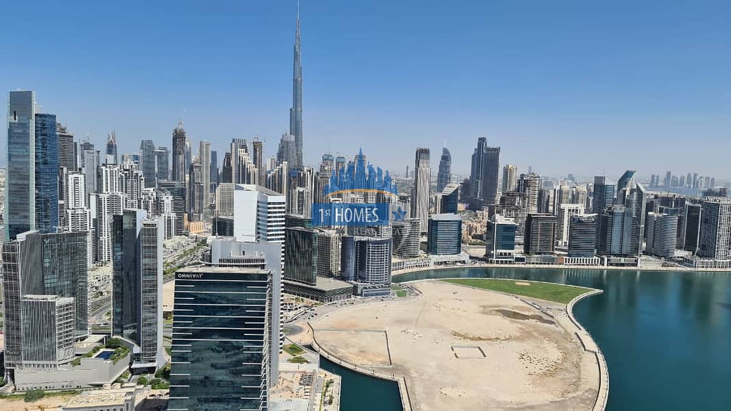9 Canal View I Partial Burj Khalifa View I 2 Bedroom I Churchill Tower