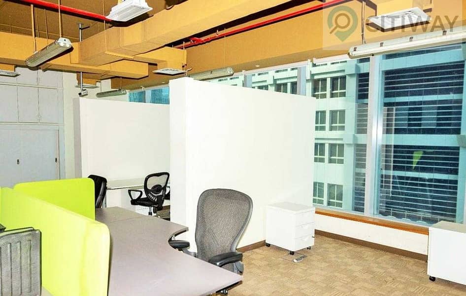 12 Fully Furnished& Fitted Office for Rent/Canal View