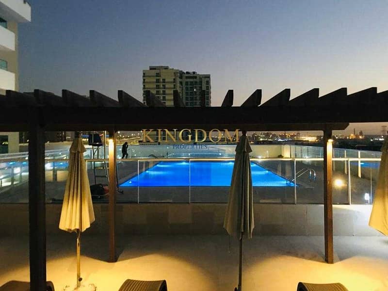 Huge Terrace| pool view| 1BR| chiller free| farishta Al Furjan Huge Terrace| pool view| 1BR| chiller free| farishta Al Furjan
