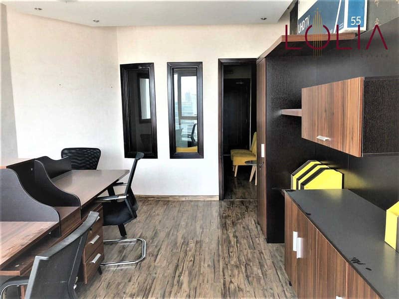 10 Spacious Fitted with Partition | Furnished