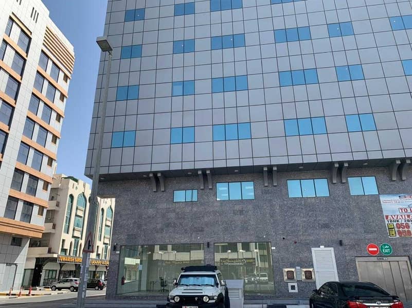 43 Shop for rent with store in new building on the main street  located in ( Mussafah shabiya ME _ 10 MBZ )