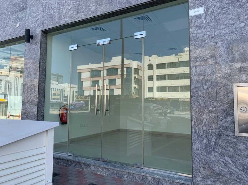 56 Shop for rent with store in new building on the main street  located in ( Mussafah shabiya ME _ 10 MBZ )