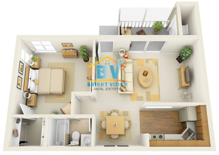 12 Brand New Partial sea View 1 Bhk with Balcony  & Facilities