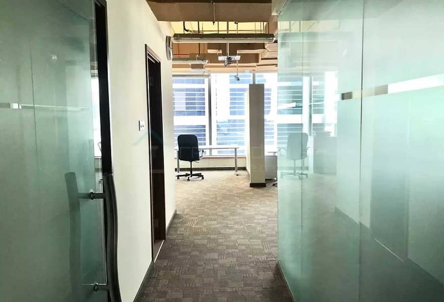 9 Furnished & Partitioned Office with Canal View