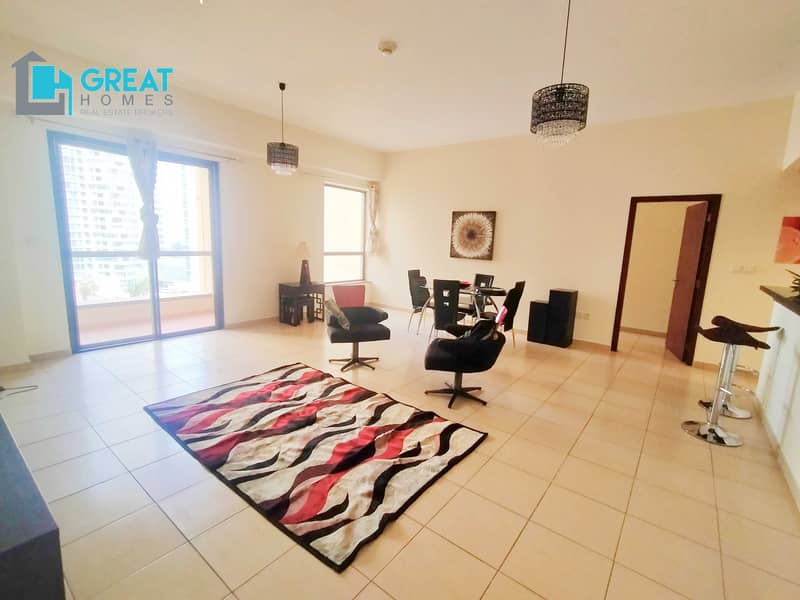 4 FULLY FURNISHED | SPACIOUS ONE | HIGH FLOOR |4 CHQS