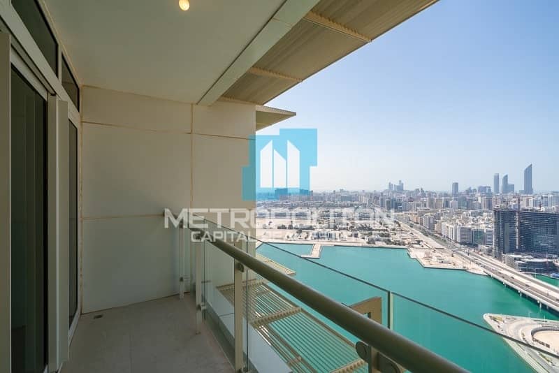 Marina View | Huge Balcony | High Floor| Maids Room