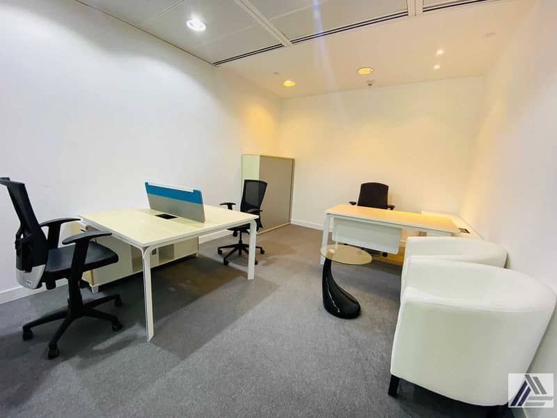 Fully Furnished office | Dewa | Internet | Conference room Including | linked with Burjuman mall