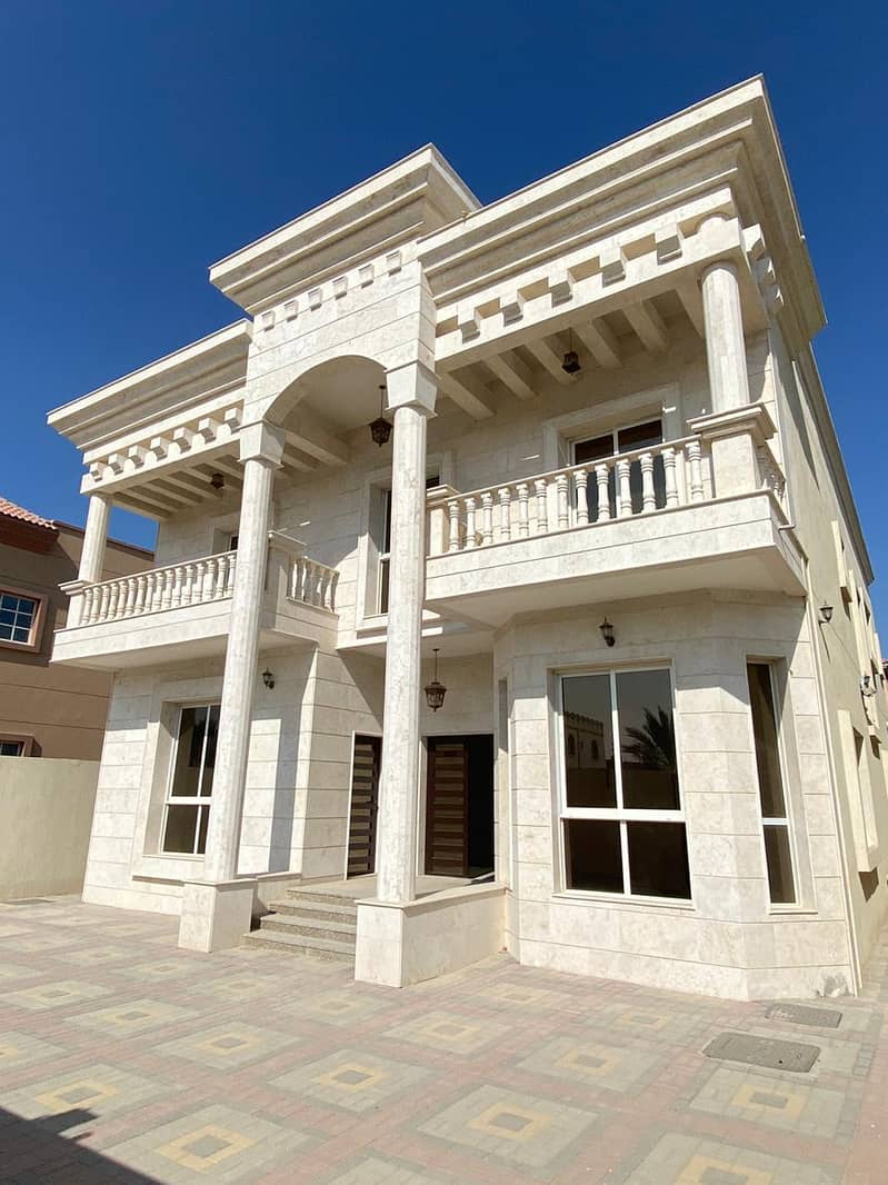 Modern Design Brand New 5 Bedroom Villa for Sale | Spacious and luxury | Central AC | 5 master rooms | Main road in Al Mowaihat Ajman