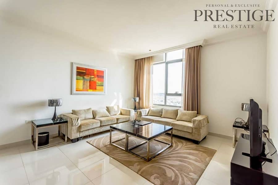 3 Fully Furnished | Two Beds | High Floor