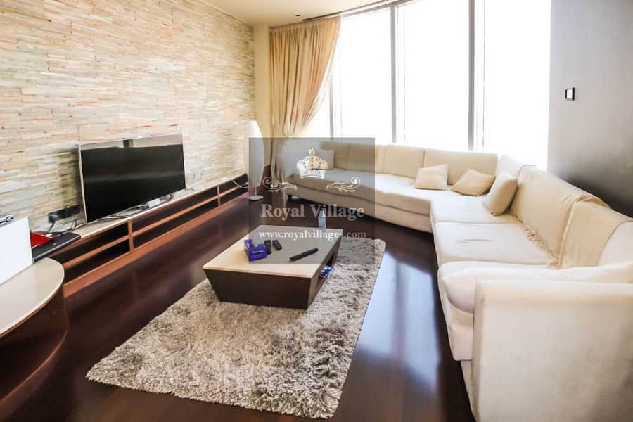 HIGH FLOOR| FURNISHED 2 BR |FOUNTAIN VIEW