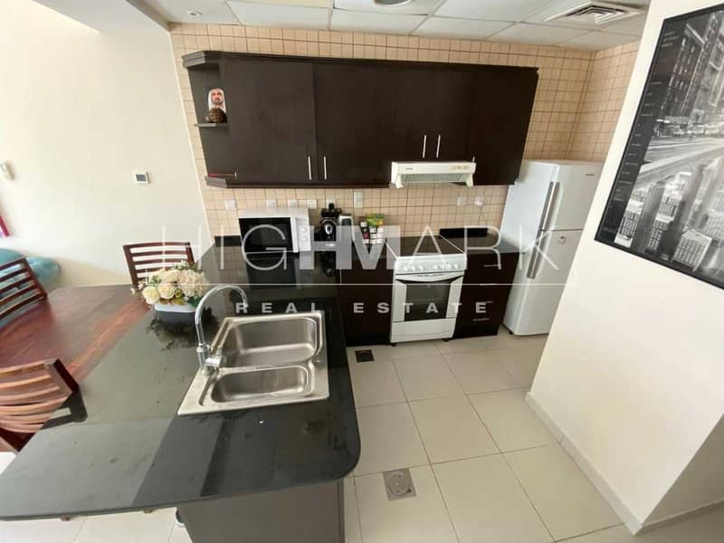 9 Furnished 1BR Sea and Marina View next to Beach