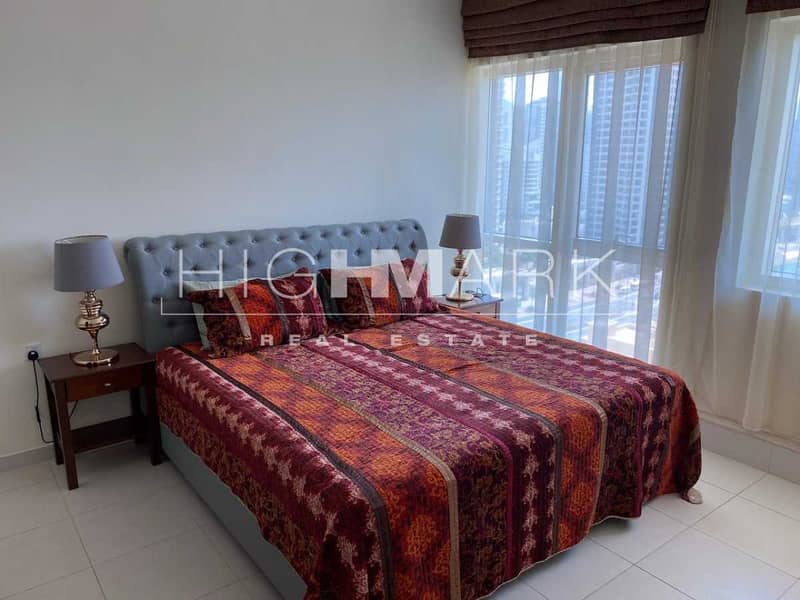 10 Furnished 1BR Sea and Marina View next to Beach