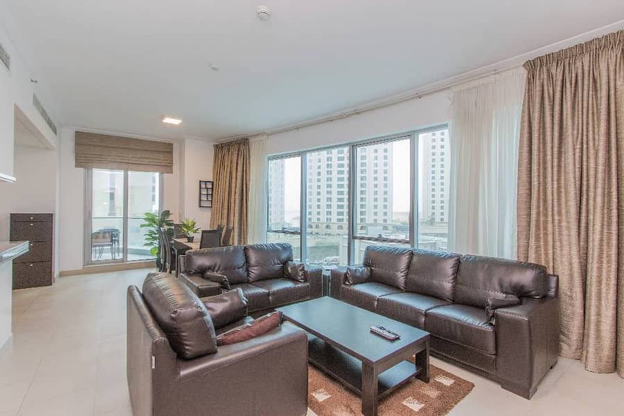 位于迪拜码头，滨海长廊公寓，欧若拉大厦 1 卧室的公寓 13390 AED - 2445077