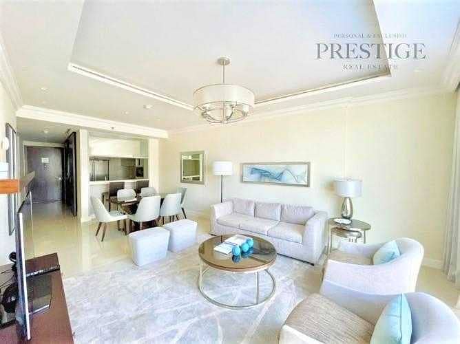 Burj Khalifa View | 2BR + Study | Furnished