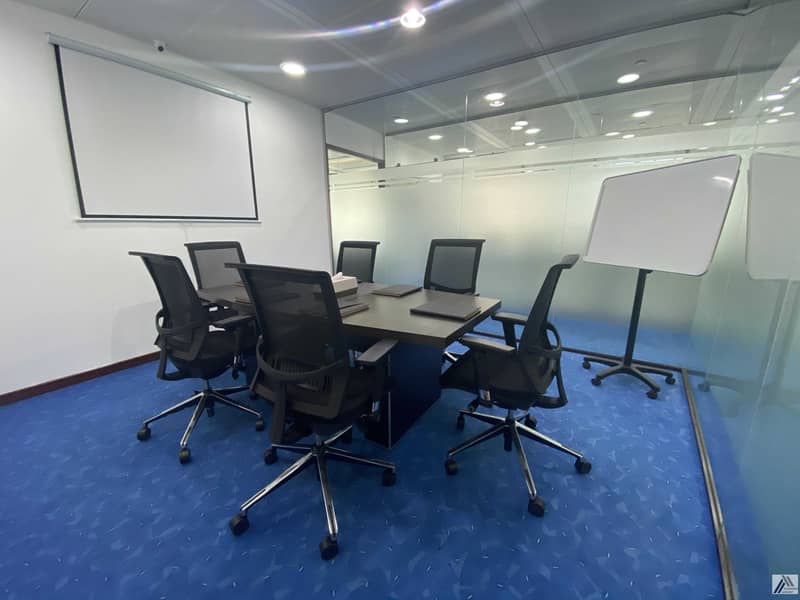 6 Affordable Smart Serviced office -with Meeting room and conference room  facility