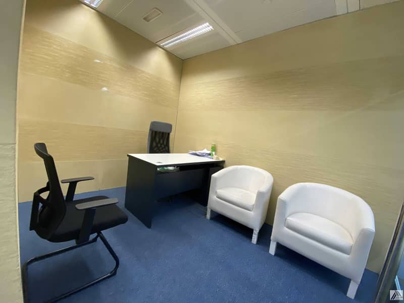 3 Affordable Smart Serviced office -with Meeting room and conference room  facility