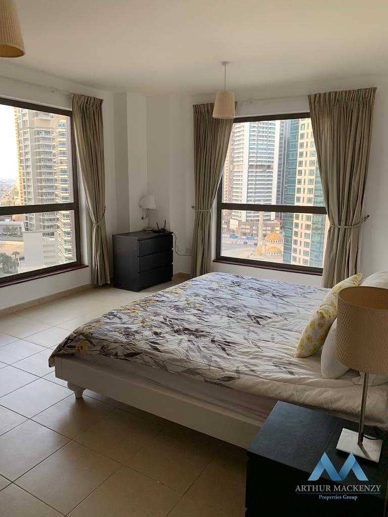 FULLY FURNISHED 2BR | MIDDLE FLOOR | MURJAN JBR | MARINA VIEW |