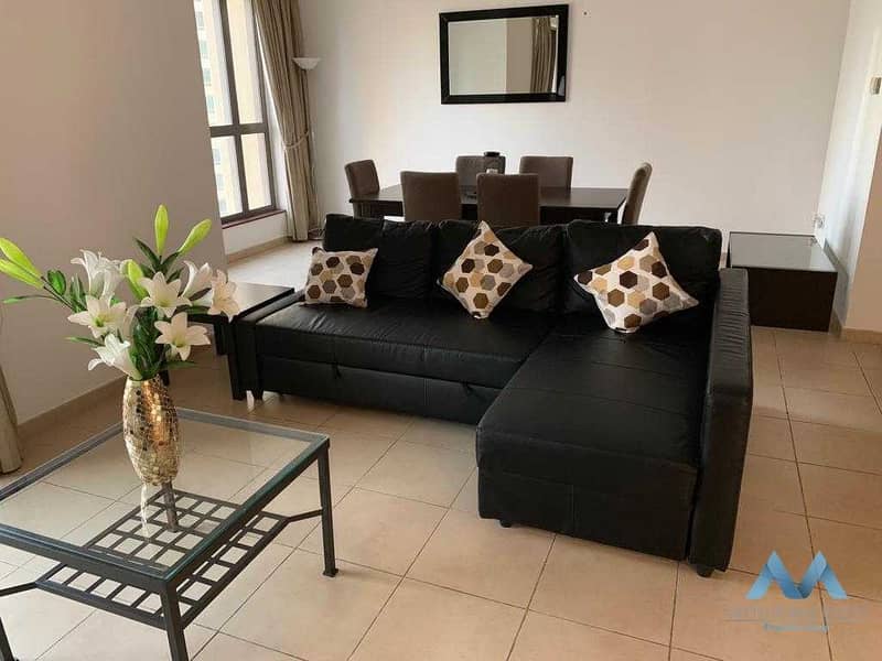 5 FULLY FURNISHED 2BR | MIDDLE FLOOR | MURJAN JBR | MARINA VIEW |