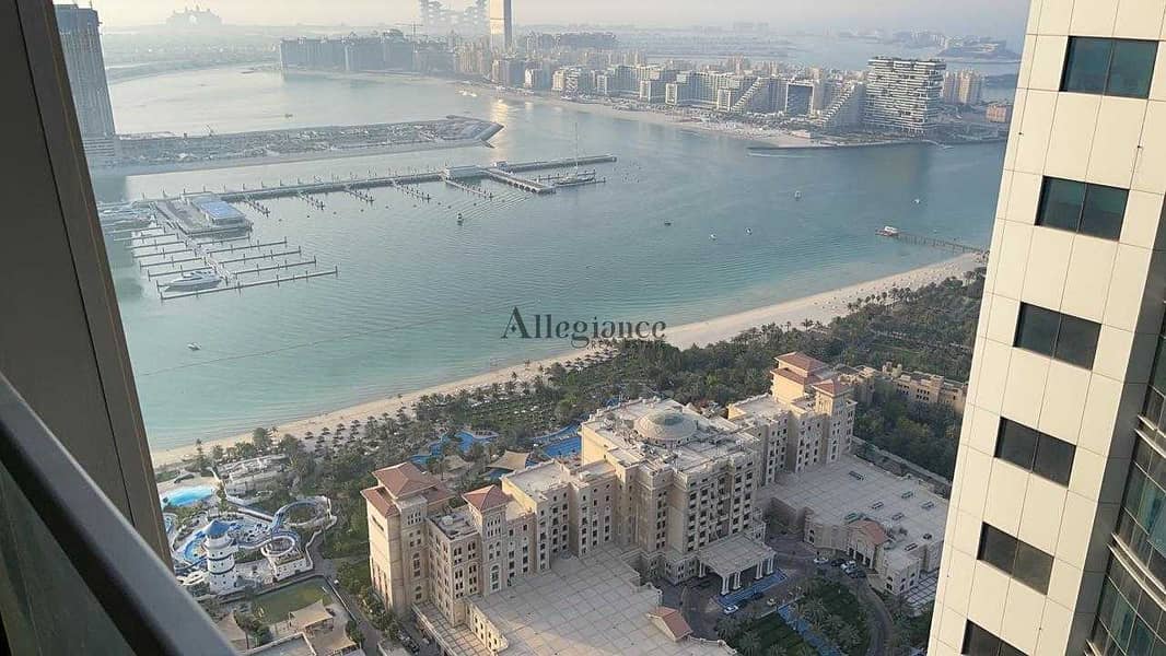 9 Full Sea View |Higher Floor | 2Br Unfurnished