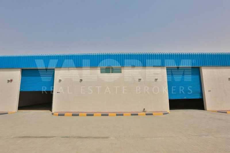 10 New Large Size warehouse for rent in Al-Sajah Ind. Area