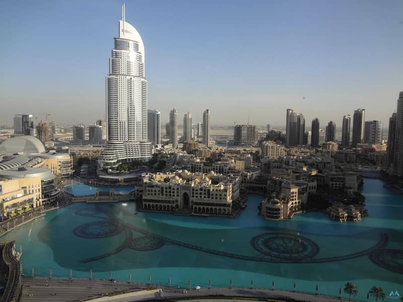6 UNFURNISHED 2BR IN BURJ KHALIFA| FULL FOUNTAIN VIEW | MIDDLE FLOOR | READY TO MOVE IN |