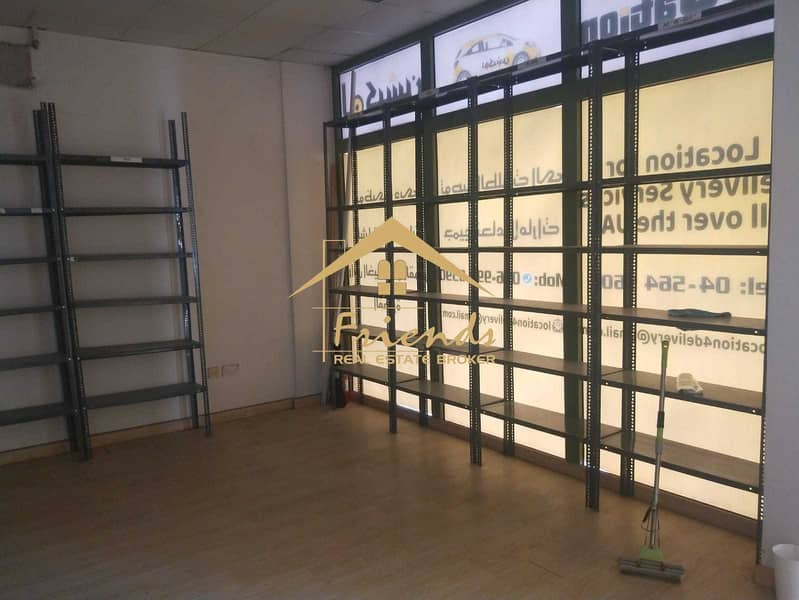 FULLY FITTED SHOP IN MOROCCO CLUSTER IS FOR RENT Aed50000/-YEARLY