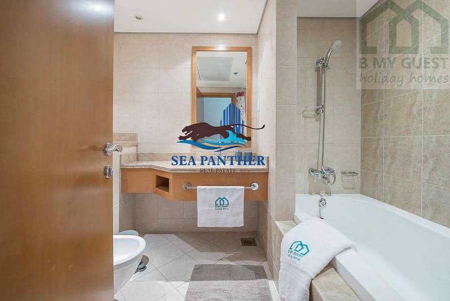 5 Spacious 2 BR  with marina and  sea view JBR