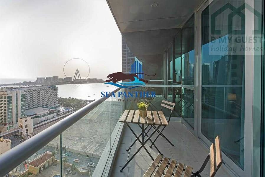 13 Spacious 2 BR  with marina and  sea view JBR