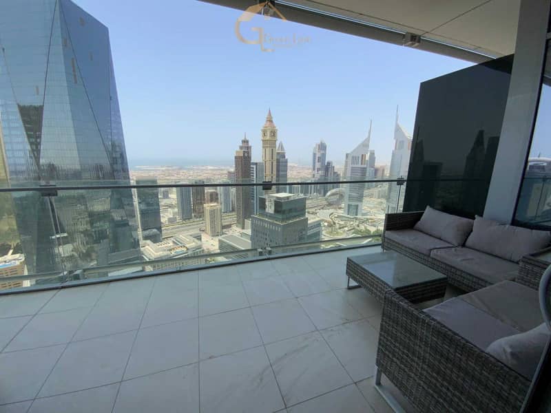 2 Nicely Maintained 1 BR I Facing the Sea and DIFC Views
