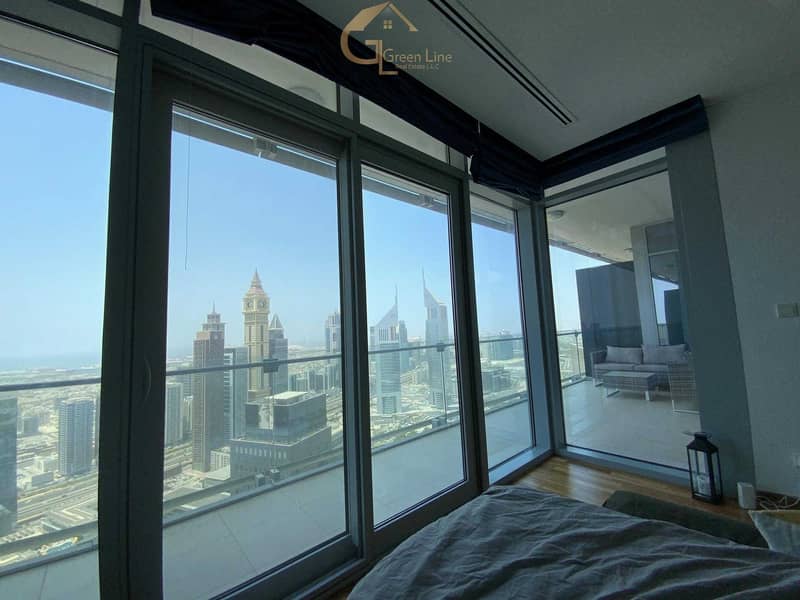 10 Nicely Maintained 1 BR I Facing the Sea and DIFC Views