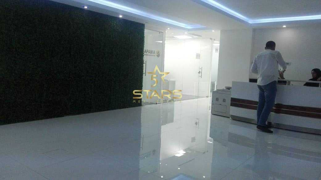 Fully Furnished Service Office for rent in  Business Bay|