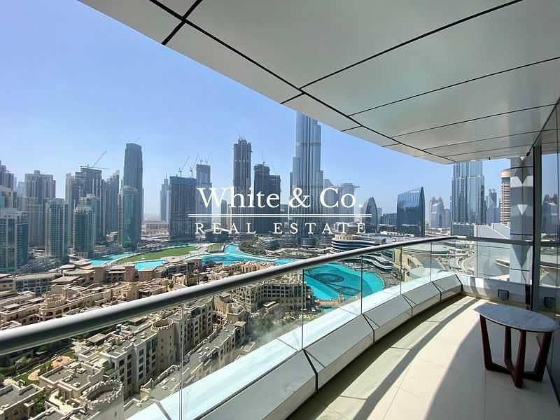 4 Full Burj and Fountain View | 1BR + Study