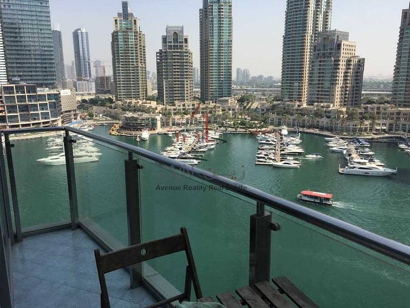 Luxury 1BR Apt | Marina Lake VIEW | Balcony |