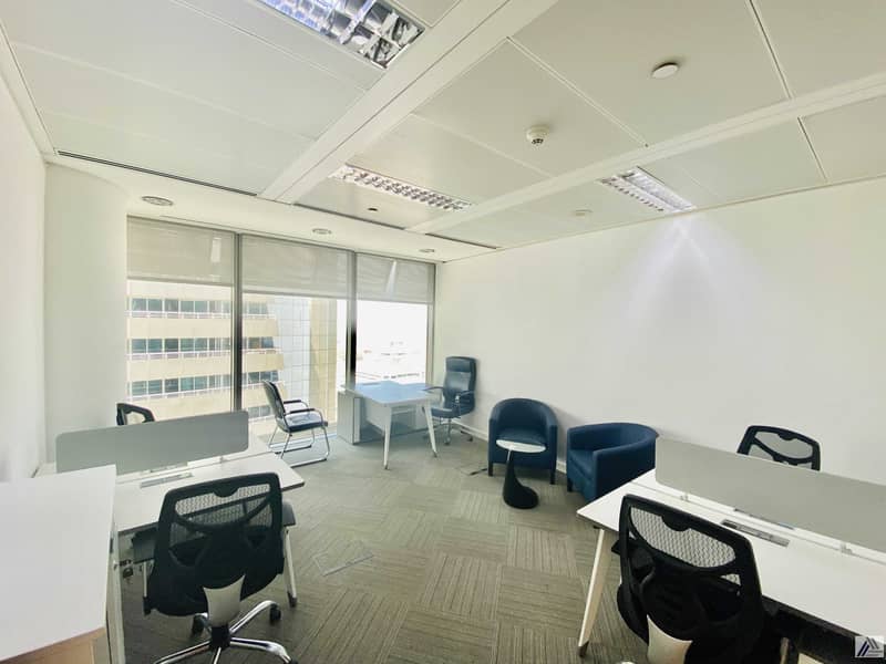 2 Fully Furnished Executive Office-Suitable for 5 to 6 staff -Linked with Burjuman Mall and Metro