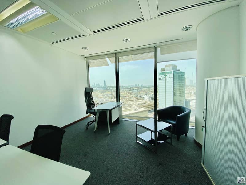 3 Fully Furnished Executive Office-Suitable for 5 to 6 staff -Linked with Burjuman Mall and Metro