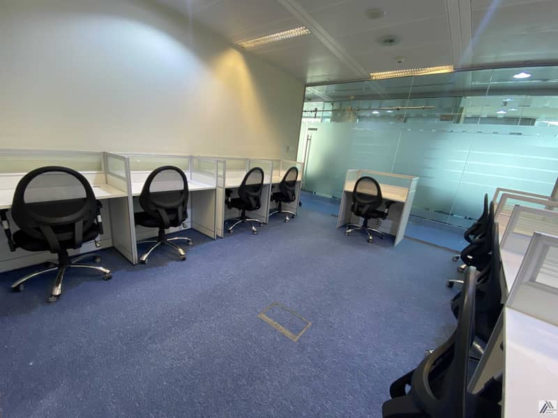11 Fully Furnished Executive Office-Suitable for 5 to 6 staff -Linked with Burjuman Mall and Metro