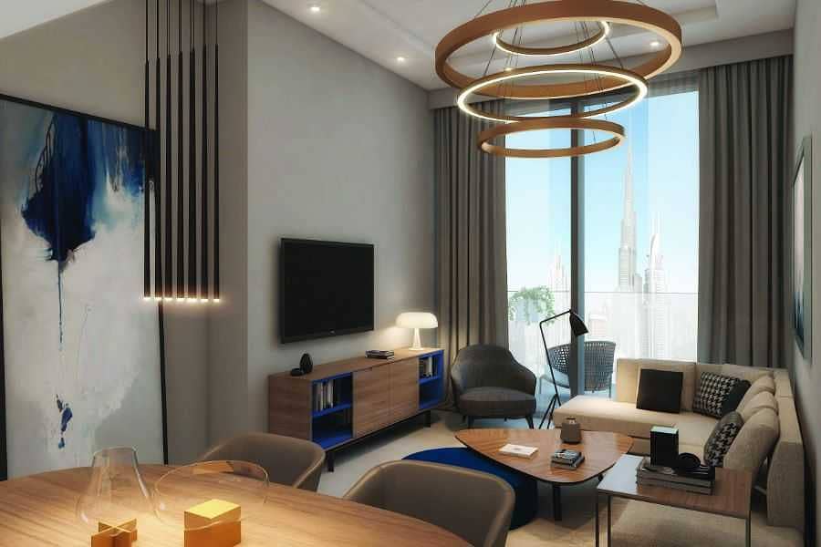 7 Elegant design | studio type | Burj Khalifa view