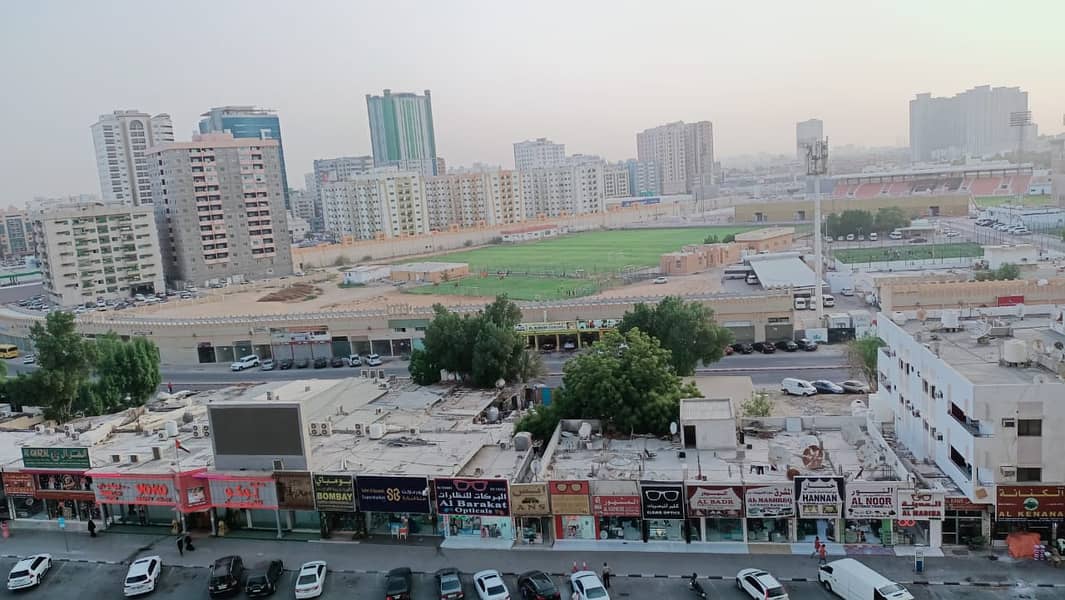 Stadium View Studio for Rent in Horizon Tower, Ajman