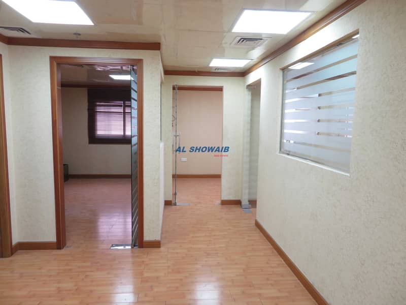 3 Fully Fitted- 1033 Sq-Ft Office Near Sabkha Bus Station Naif