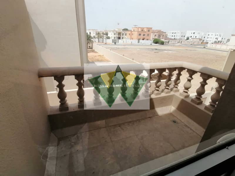 10 large size 5 bedroom Compound villa with Private Entrance with big yard avaiable for rent in mohammad bin zayed city