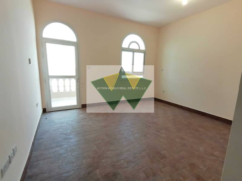 19 large size 5 bedroom Compound villa with Private Entrance with big yard avaiable for rent in mohammad bin zayed city