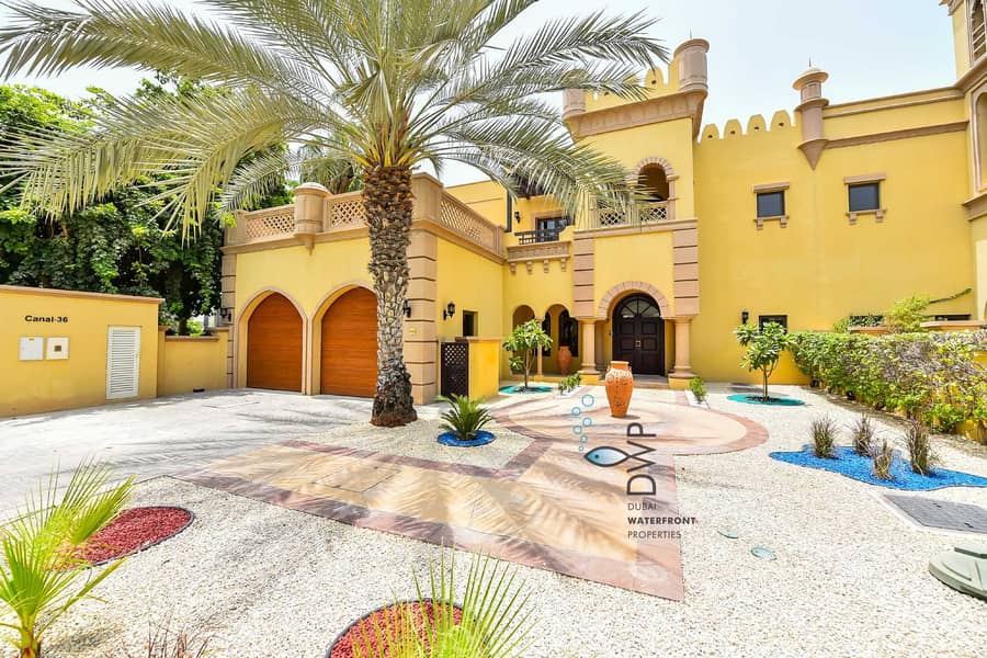 2 Exclusive Palm Jumeirah Canal Cove F36 | 3BR Villa + Study + Maids Room | Full 5* Maintenance Package inclusive of rent