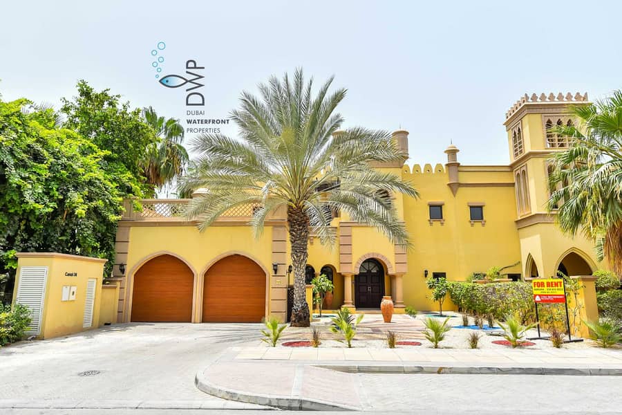 27 Exclusive Palm Jumeirah Canal Cove F36 | 3BR Villa + Study + Maids Room | Full 5* Maintenance Package inclusive of rent