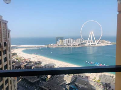 Dubai Eye and Sea View Furnished 2BR Higher Floor