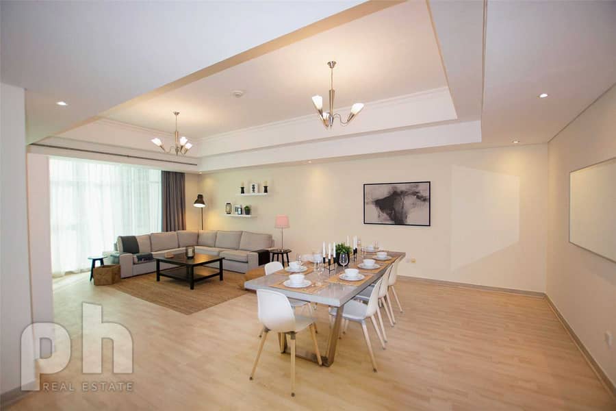 2 Large 2BR | Marina skyline | Full Furnished | Modern