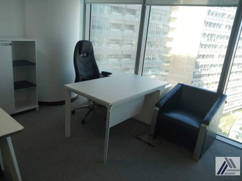 11 Fully Furnished -Serviced -Brighter Office-Pool View-Linked with Burjuman Metro